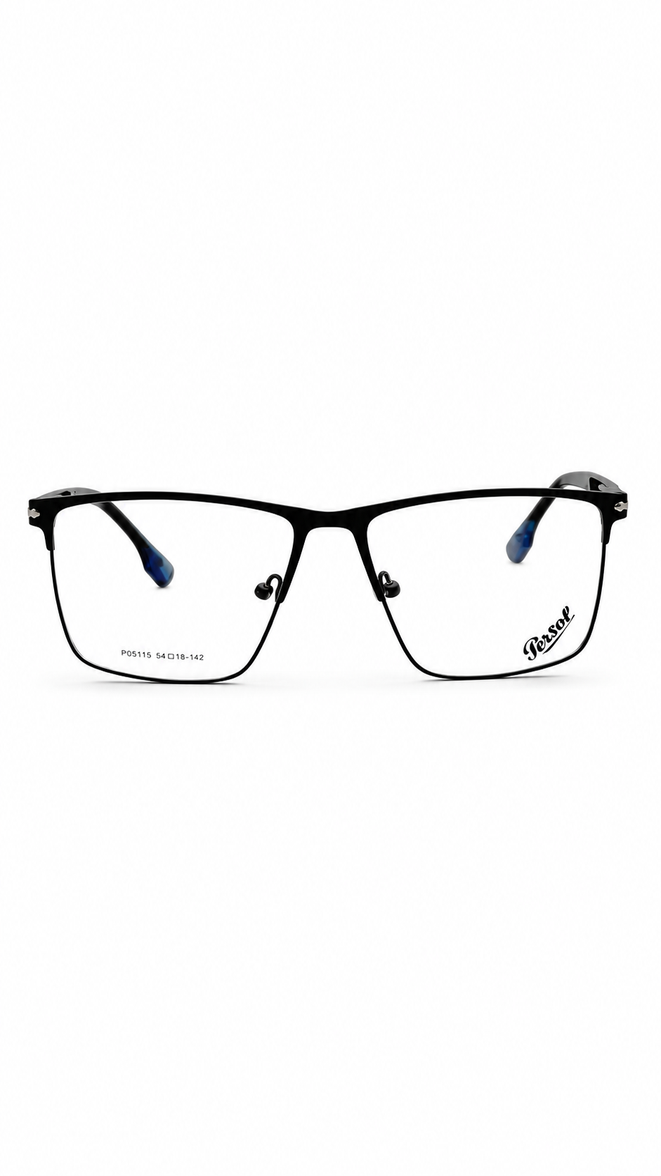: Persol Modern Black Metal Spectacles | PO5115 Italian Designer Eyewear