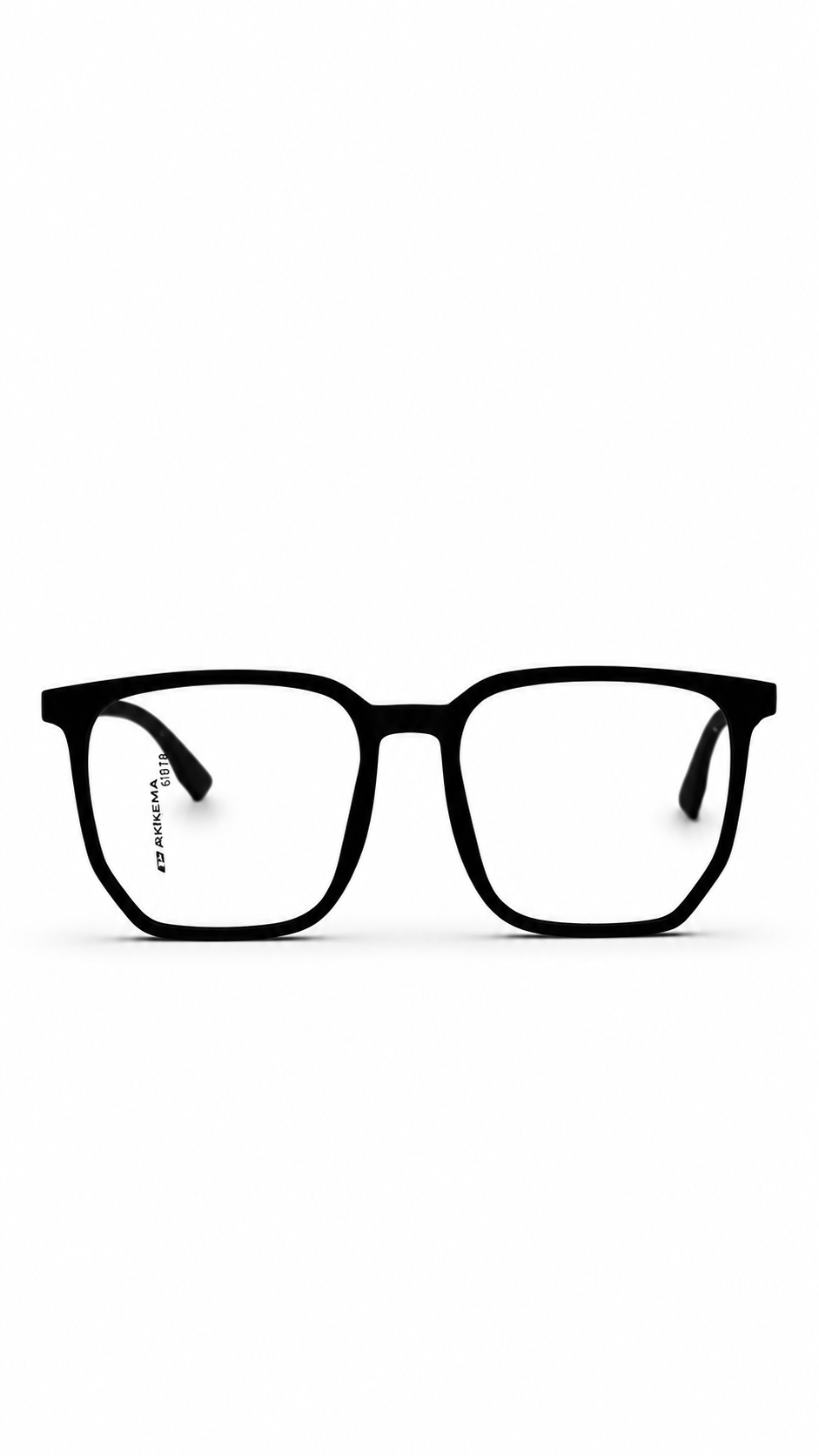 AKIKEMA Black Square Spectacles | Modern Oversized Acetate Frames Model 61818