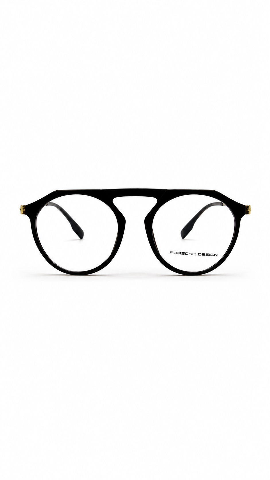 Porsche Design Black Aviator Optical Eyeglass Frame – Modern Full-Rim