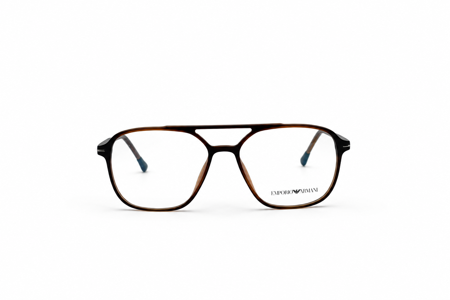 Emporio Armani Brown Aviator Optical Eyeglass Frame – Premium Full-Rim