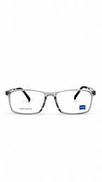 ZEISS ZS1005 Male Rectangular Glasses Frame in Transparent Charcoal Grey