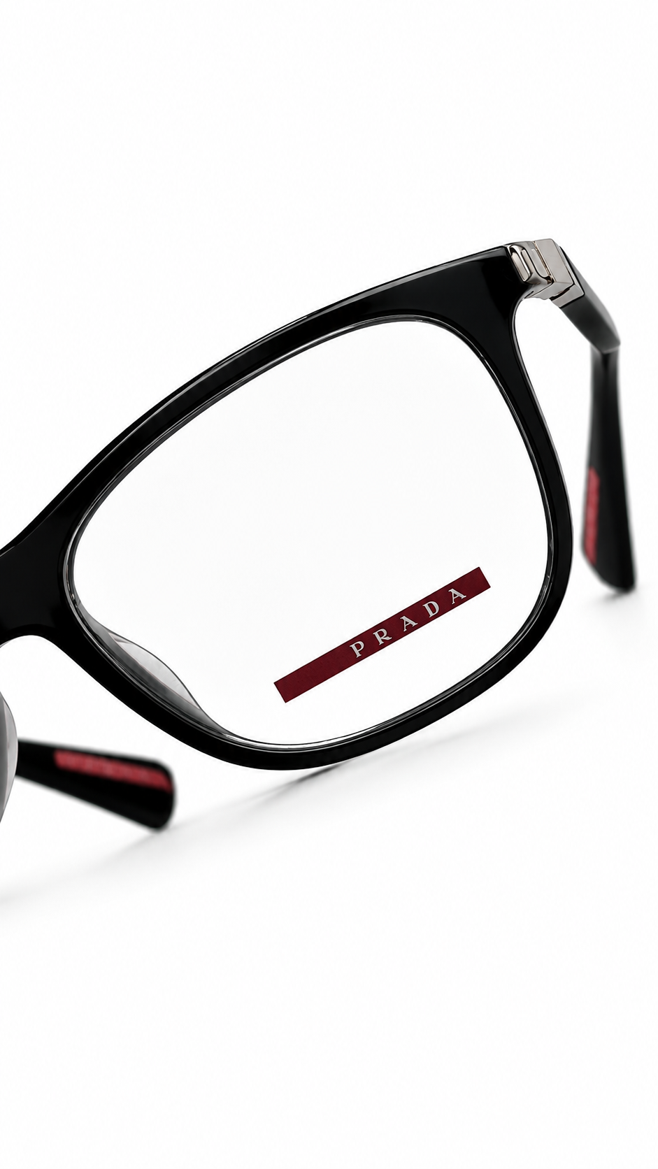 Prada Linea Rossa Classic Black Full-Rim Optical Frame for Men