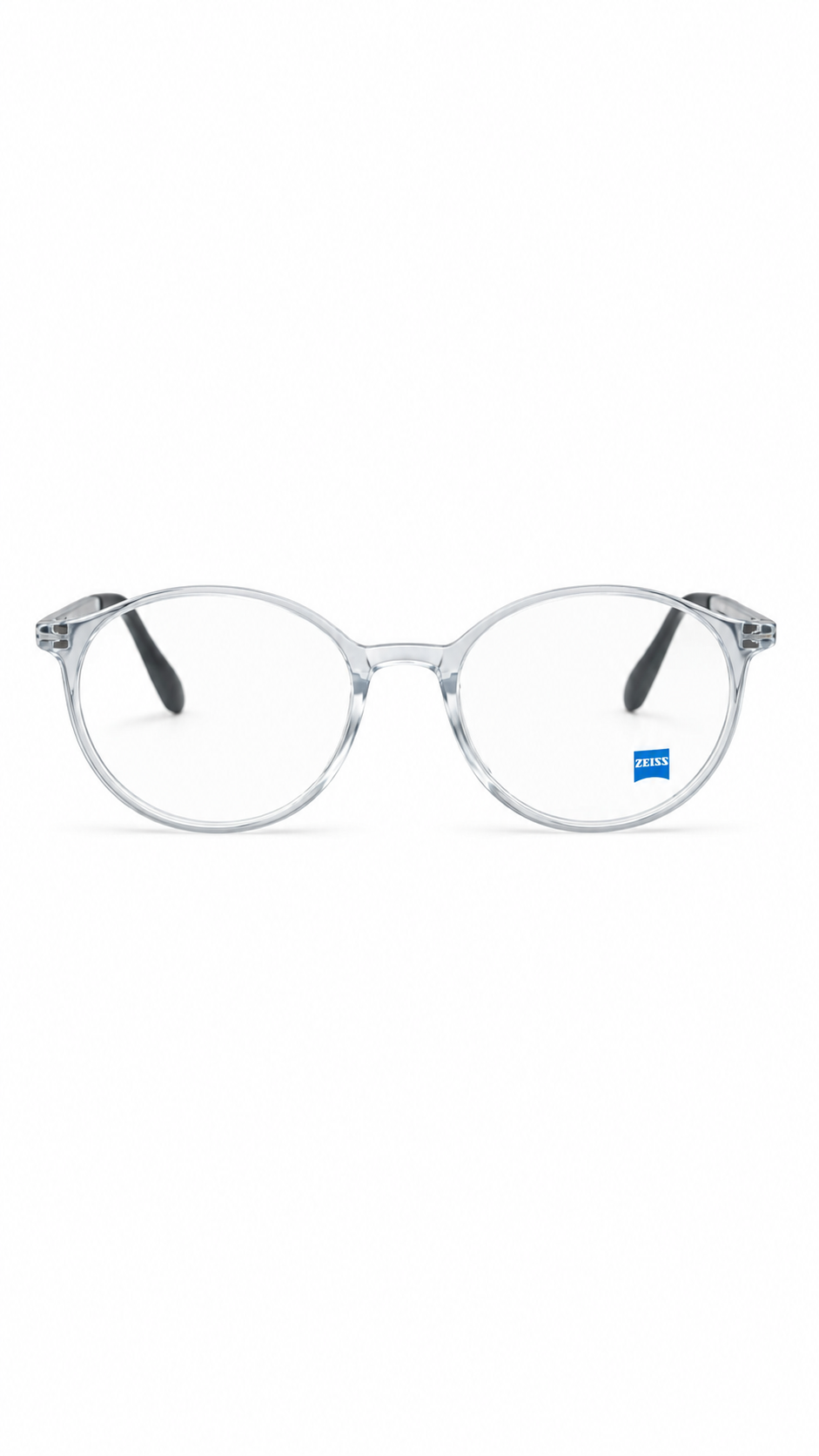 ZEISS Crystal Clear Round Eyeglass Frame for Men
