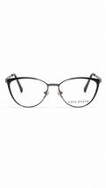 Côte d'Azur Women's Gunmetal Cat-Eye Eyeglass Frame