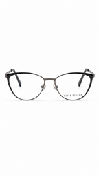 Côte d'Azur Women's Gunmetal Cat-Eye Eyeglass Frame