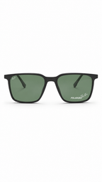 Ray-Ban Polarized Green Lens Square Sunglasses