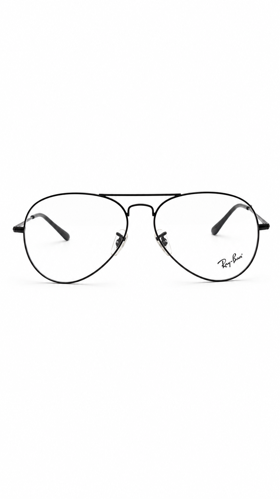 Ray-Ban Classic Black Aviator Eyeglass Frame for Men