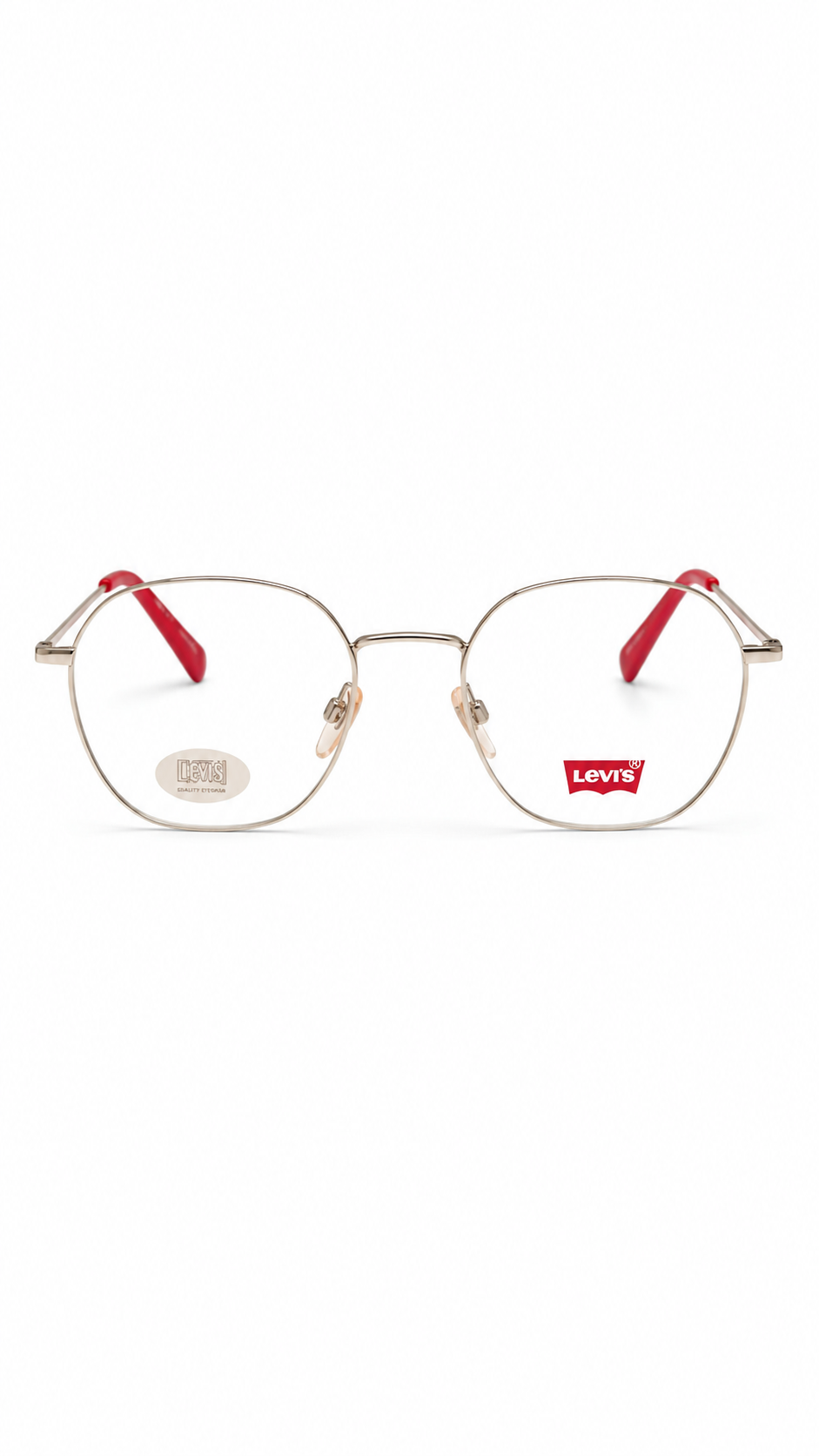 Levi's Lightweight Silver Hexagonal Optical Frame