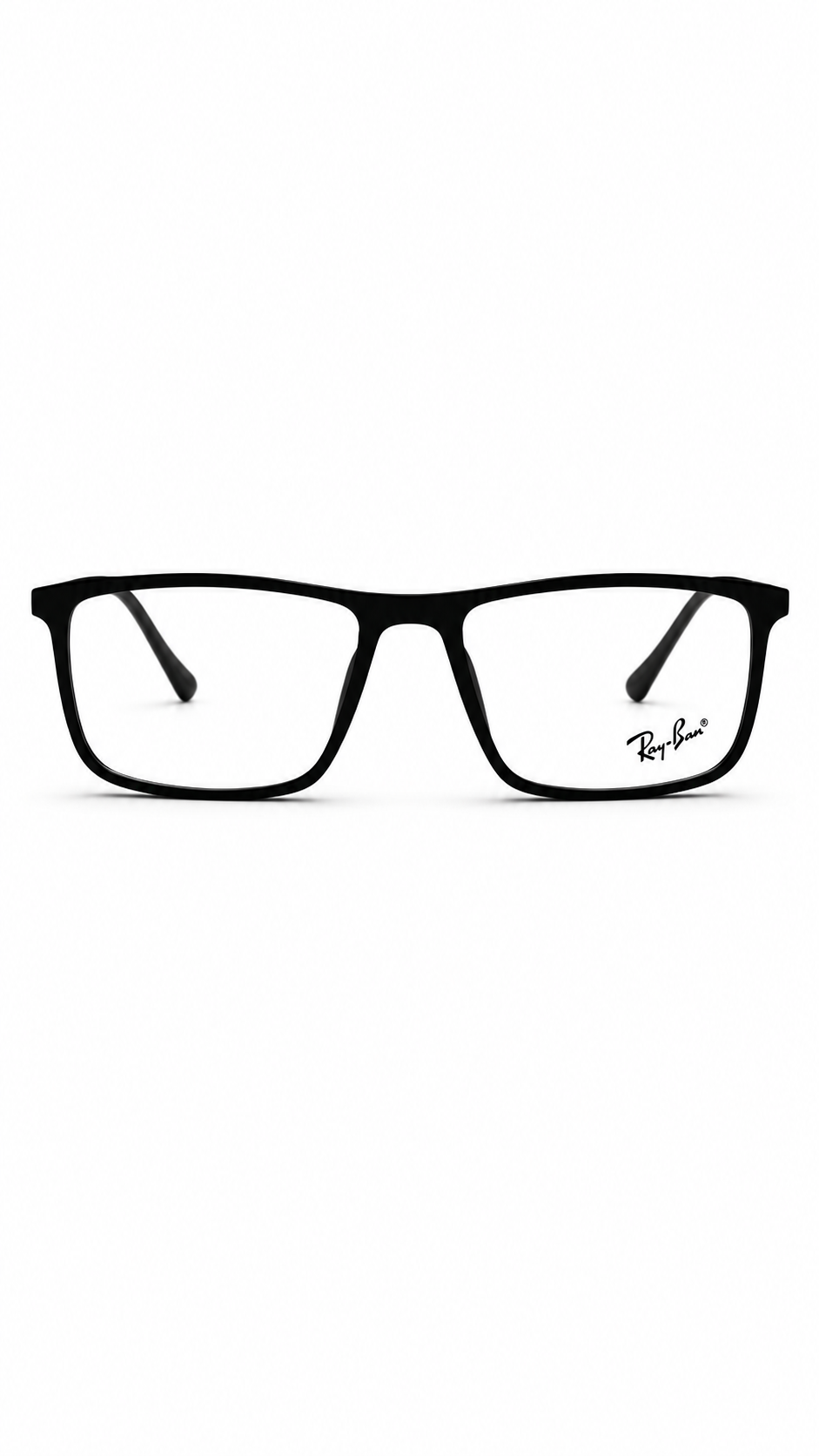Ray-Ban Men's Matte Black Rectangular Eyeglass Frame