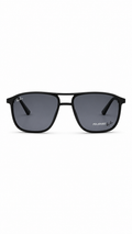 Ray-Ban Attachment Polarized Matte Black Navigator Sunglasses