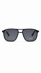 Ray-Ban Attachment Polarized Matte Black Navigator Sunglasses