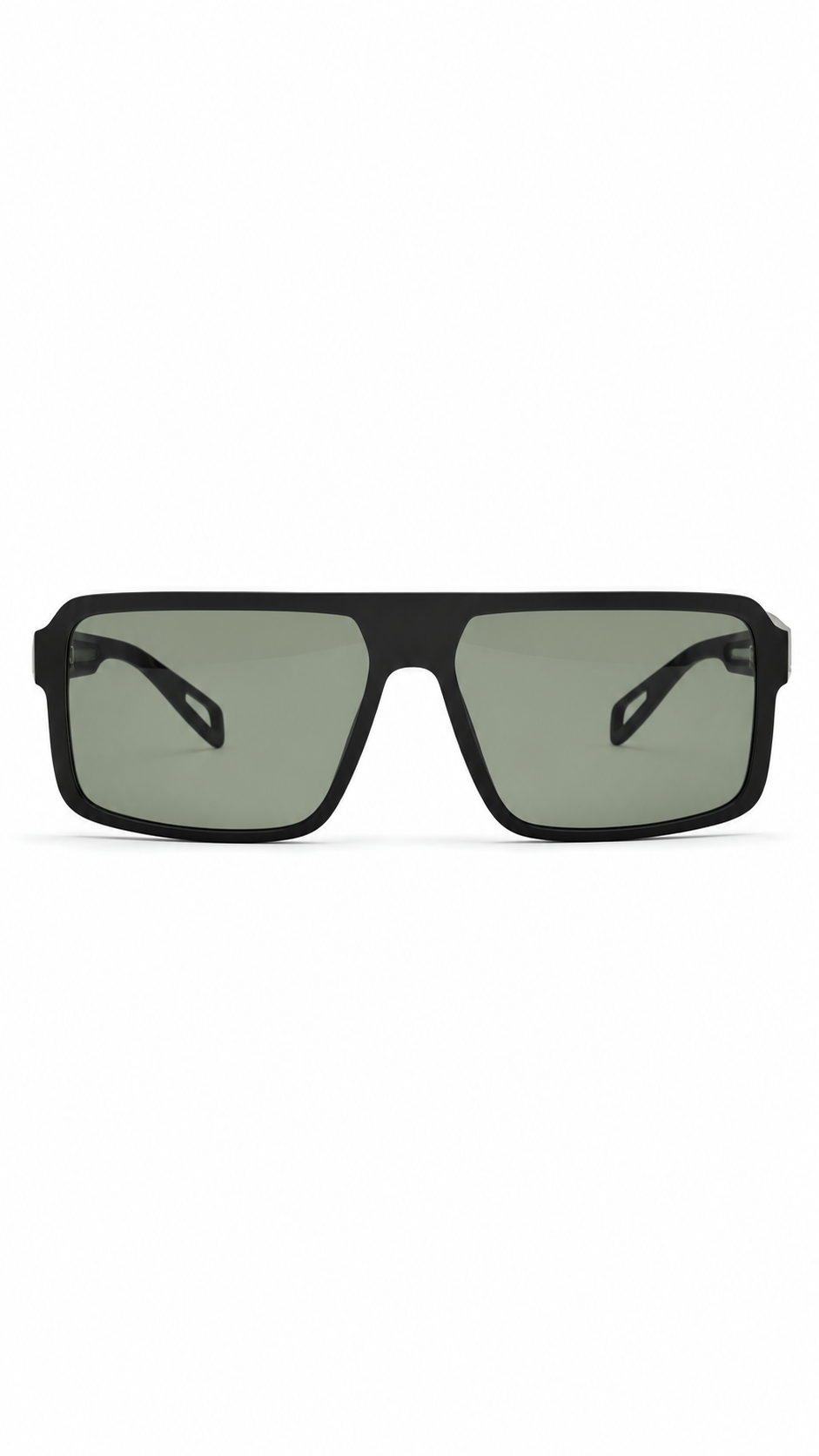 Premium Square Sunglasses – Matte Black Frame