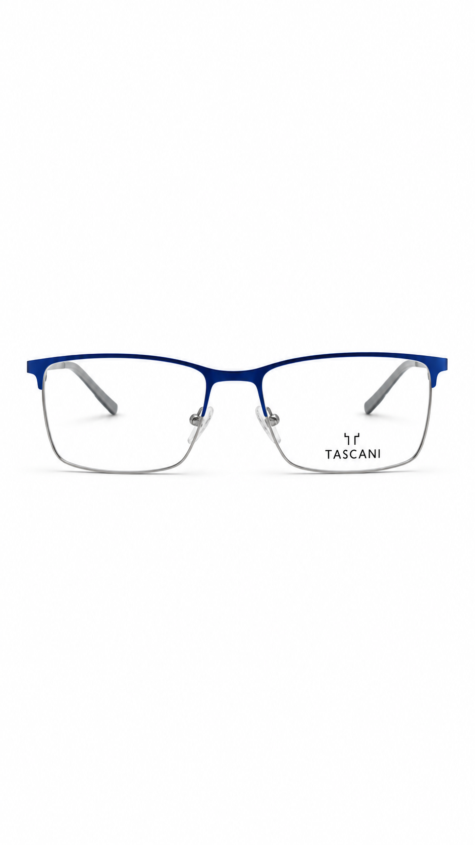 TASCANI Matte Blue Rectangular Optical Glasses Frame