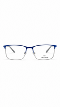 TASCANI Matte Blue Rectangular Optical Glasses Frame