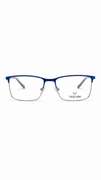 TASCANI Matte Blue Rectangular Optical Glasses Frame