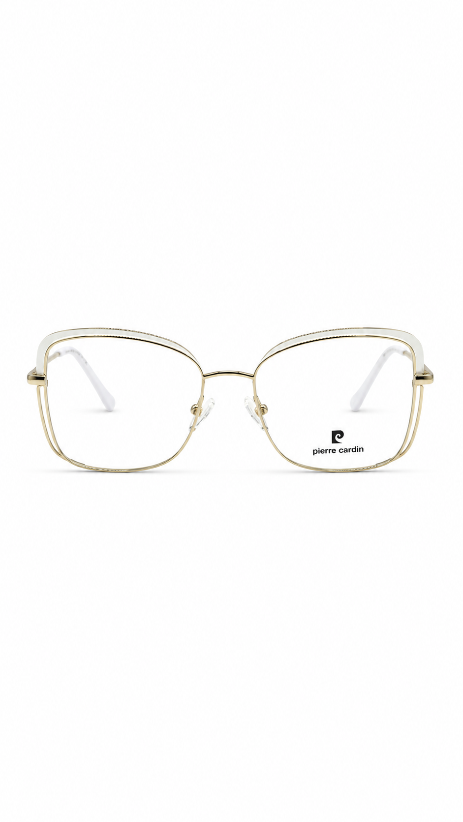 Pierre Cardin Gold Square Optical Glasses Frame – Premium Metal