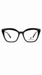 Pierre Cardin Black Cat-Eye Eyeglasses – Designer Full-Rim Optical Frame for Women