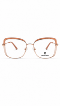 Pierre Cardin Rose Gold Semi-Rim Square Eyeglass Frames