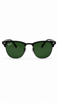 Ray-Ban Clubmaster Classic Green Lens Sunglasses – Black Frame