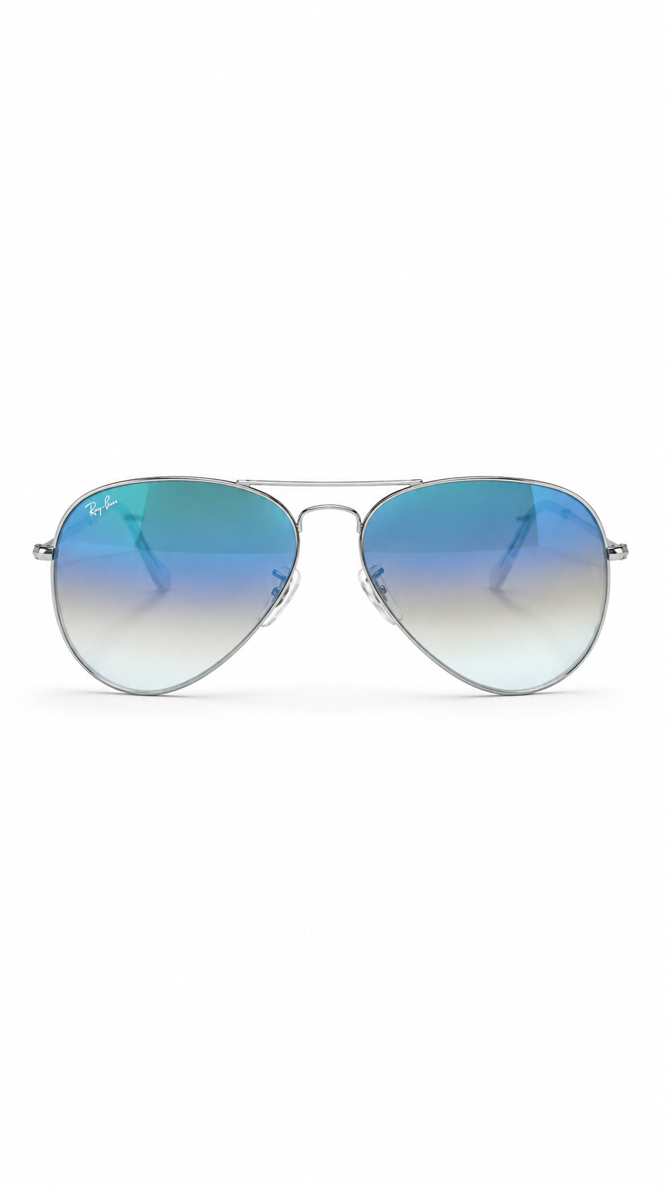 Ray-Ban Classic Aviator Sunglasses with Blue Gradient Lenses