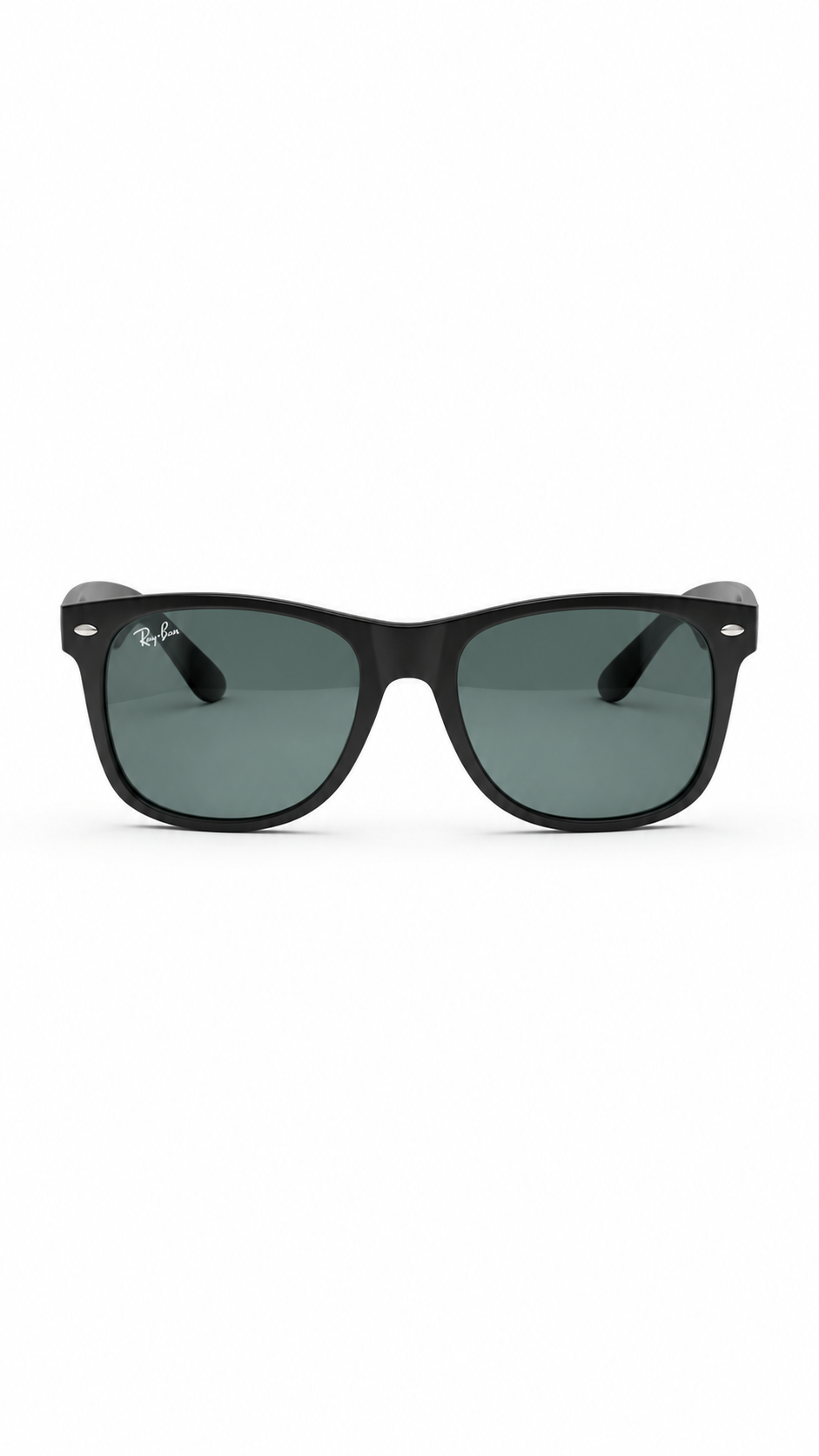 Ray-Ban Original Wayfarer Sunglasses – Matte Black with Green G-15 Lenses