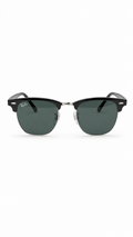 Ray-Ban Browline Sunglasses – Black Frame, Green Lenses