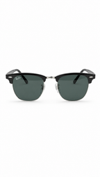Ray-Ban Browline Sunglasses – Black Frame, Green Lenses