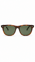 Ray-Ban Wayfarer Sunglasses – Polarized Havana Frame with Green Lenses