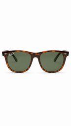 Ray-Ban Wayfarer Sunglasses – Polarized Havana Frame with Green Lenses