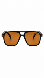 Gucci Vintage Style Square Sunglasses with Amber Tinted Lenses