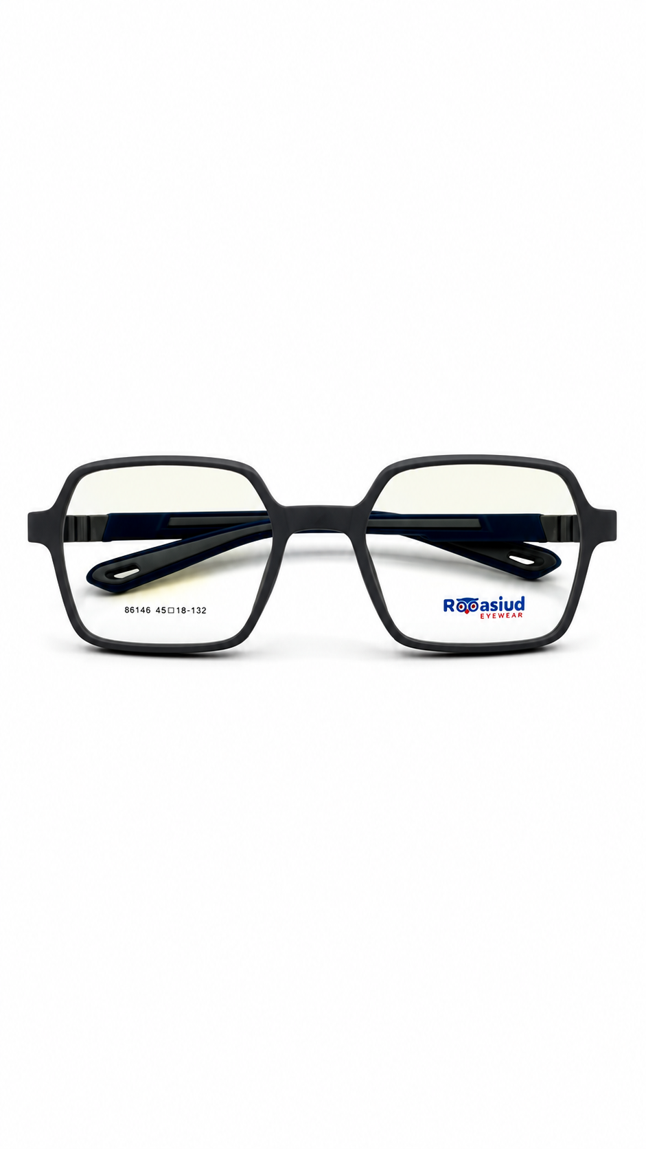 Roosiud Eyewear 86146 Black Square Optical Frame – Classic Modern Design