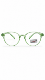 Dios Korean Made Round Transparent Green Eyeglasses