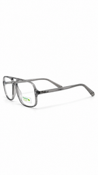 Polaroid PLD D527 KB7 Translucent Grey Sustainable Choice Aviator Eyeglasses 145