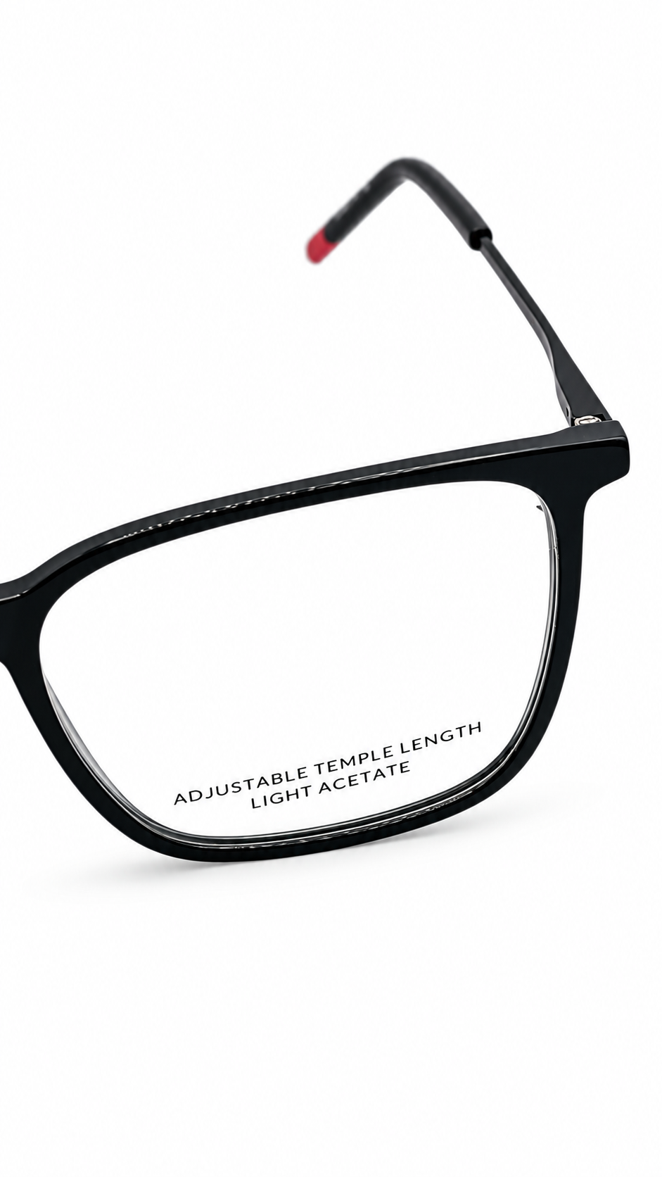 HUGO HG 1288 0IT Black Light Acetate Adjustable Eyeglasses 145