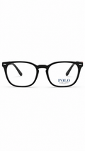 Polo Ralph Lauren PH 2209 5001 Black Red Stripe Eyeglasses 51-19-145