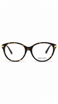 Ralph Lauren RA 7128 5003 Dark Havana Tortoise Cat-Eye Eyeglasses 53-17-135
