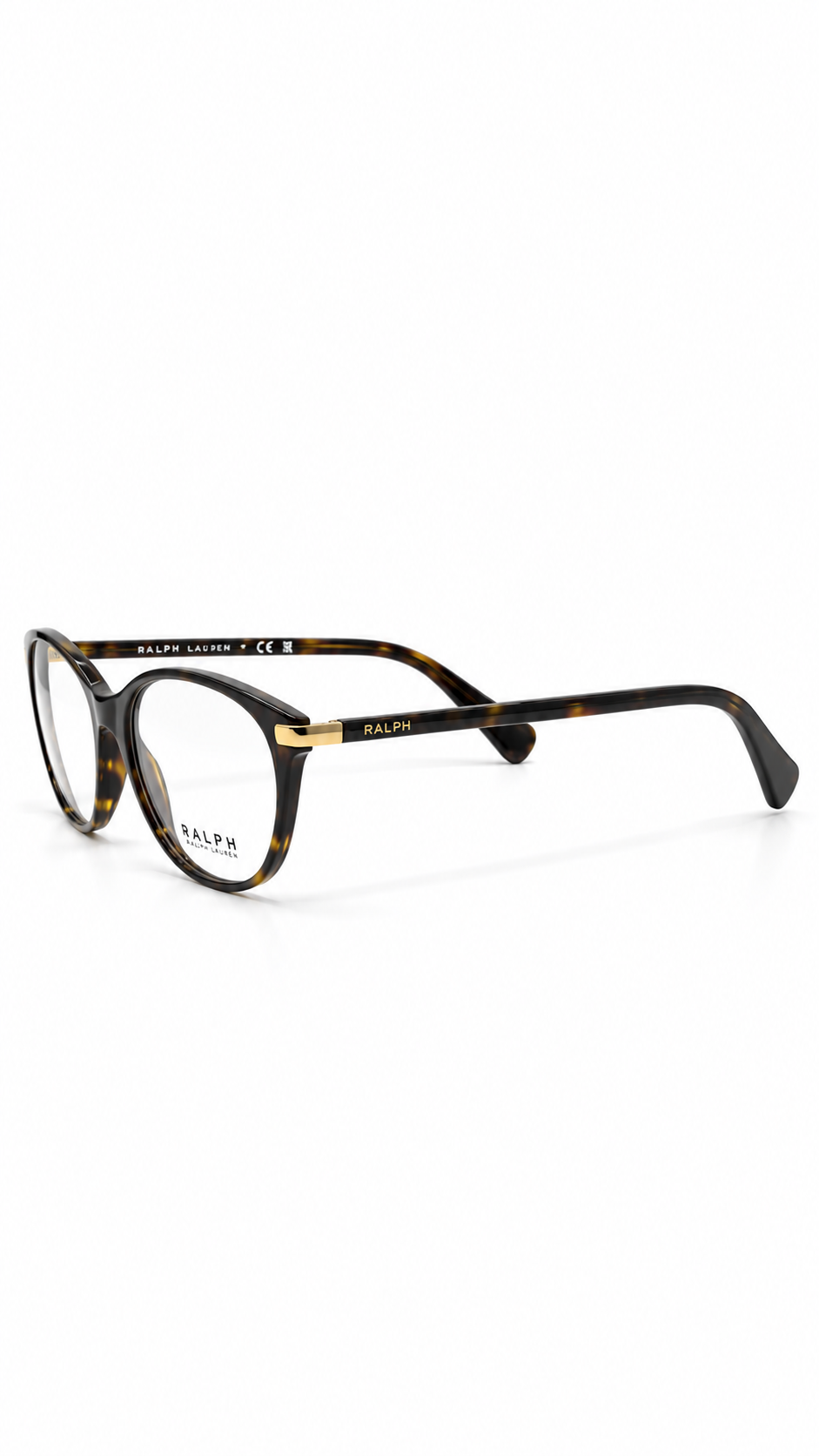 Ralph Lauren RA 7128 5003 Dark Havana Tortoise Cat-Eye Eyeglasses 53-17-135