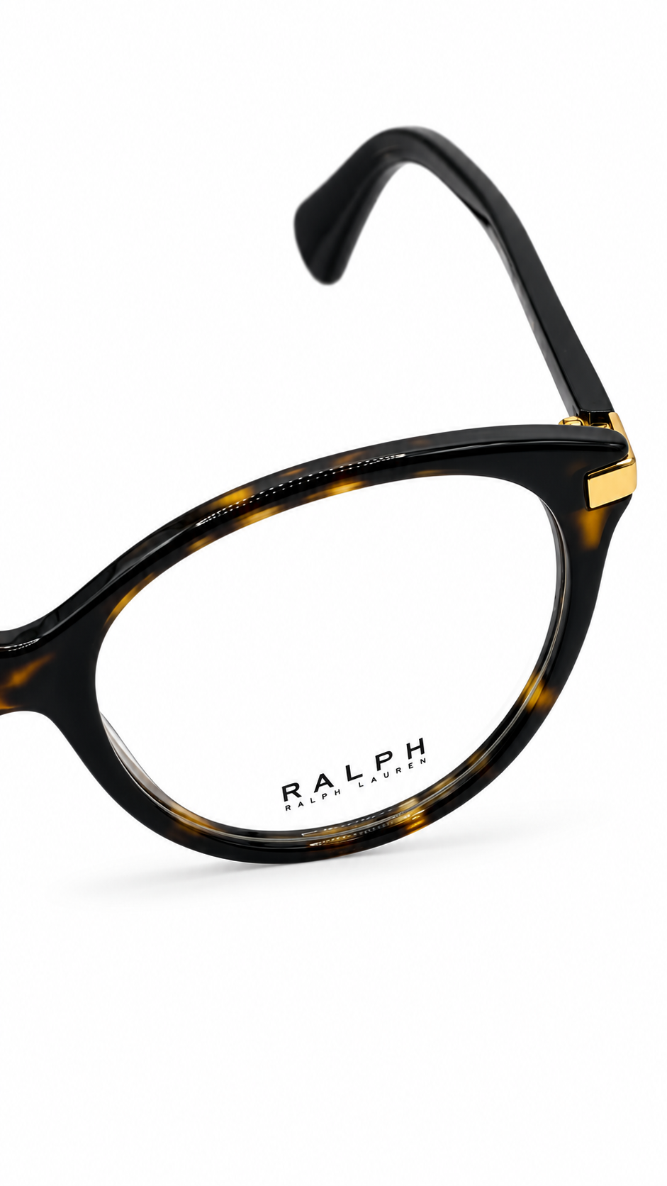 Ralph Lauren RA 7128 5003 Dark Havana Tortoise Cat-Eye Eyeglasses 53-17-135