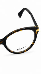 Ralph Lauren RA 7128 5003 Dark Havana Tortoise Cat-Eye Eyeglasses 53-17-135