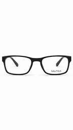 Nautica N8108 005 Matte Black Rectangular Eyeglasses 52-19-140