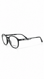 Emporio Armani EA 3225 5001 Matte Black Round Eyeglasses 52-20-145
