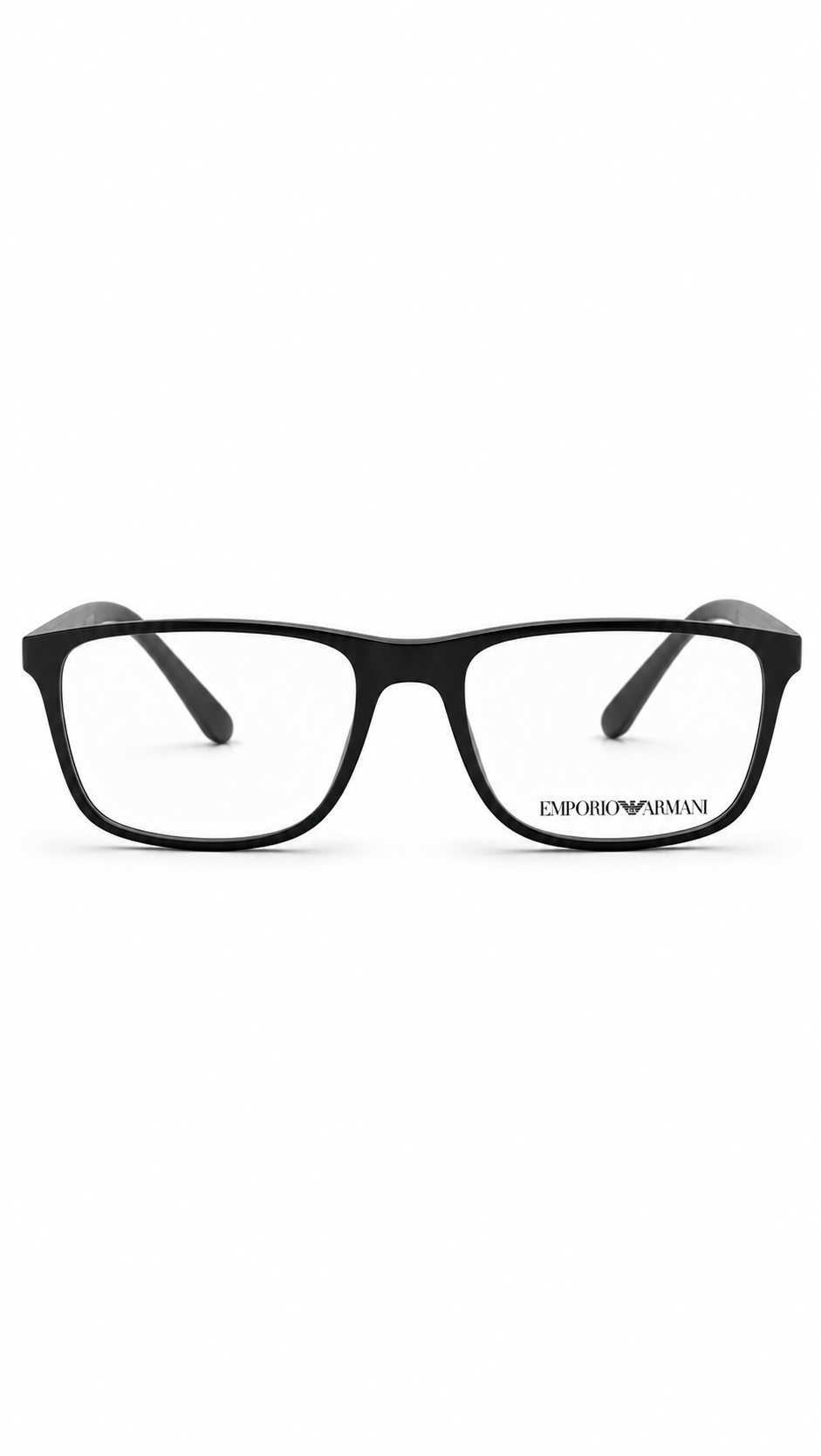 Emporio Armani EA 3091 5001 Matte Black Rectangular Eyeglasses 55-17-145