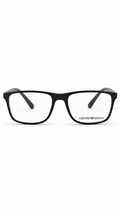 Emporio Armani EA 3091 5001 Matte Black Rectangular Eyeglasses 55-17-145