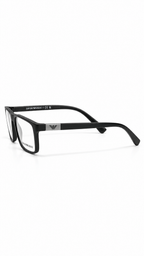 Emporio Armani EA 3091 5001 Matte Black Rectangular Eyeglasses 55-17-145