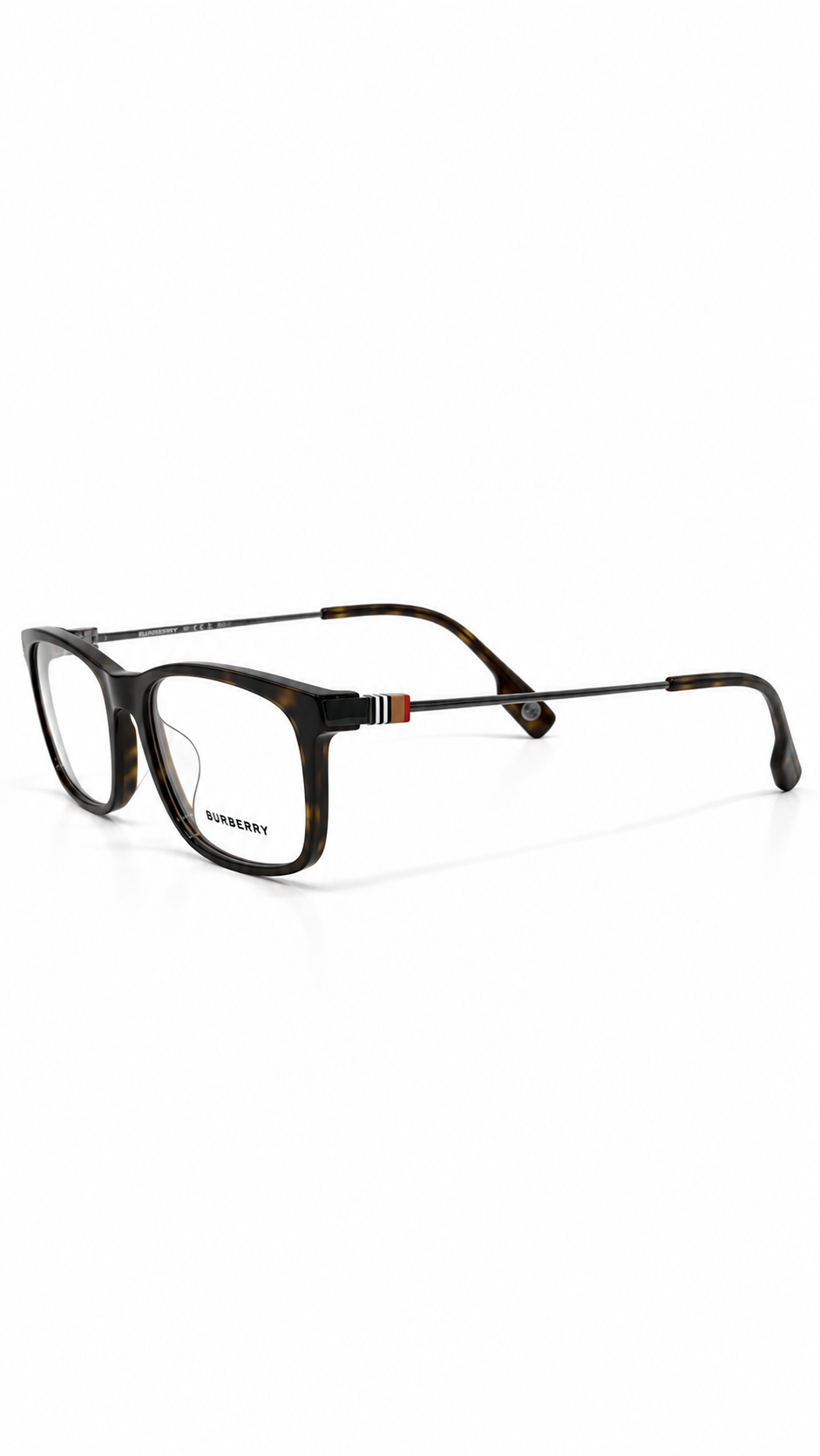 Burberry B2384-F 3002 Dark Havana Rectangular Eyeglasses 55-18-145