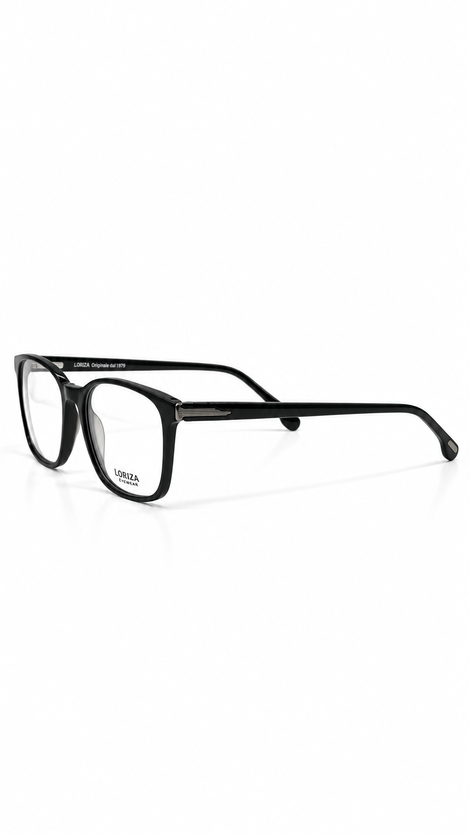 Lozza LUCCA 1 VL4140 0BLK Glossy Black Rectangular Eyeglasses