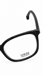 Lozza LUCCA 1 VL4140 0BLK Glossy Black Rectangular Eyeglasses