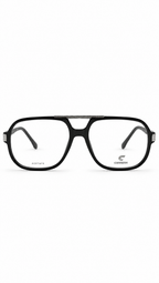 Carrera 1134 807 Black Aviator Eyeglasses with Silver Top Bar