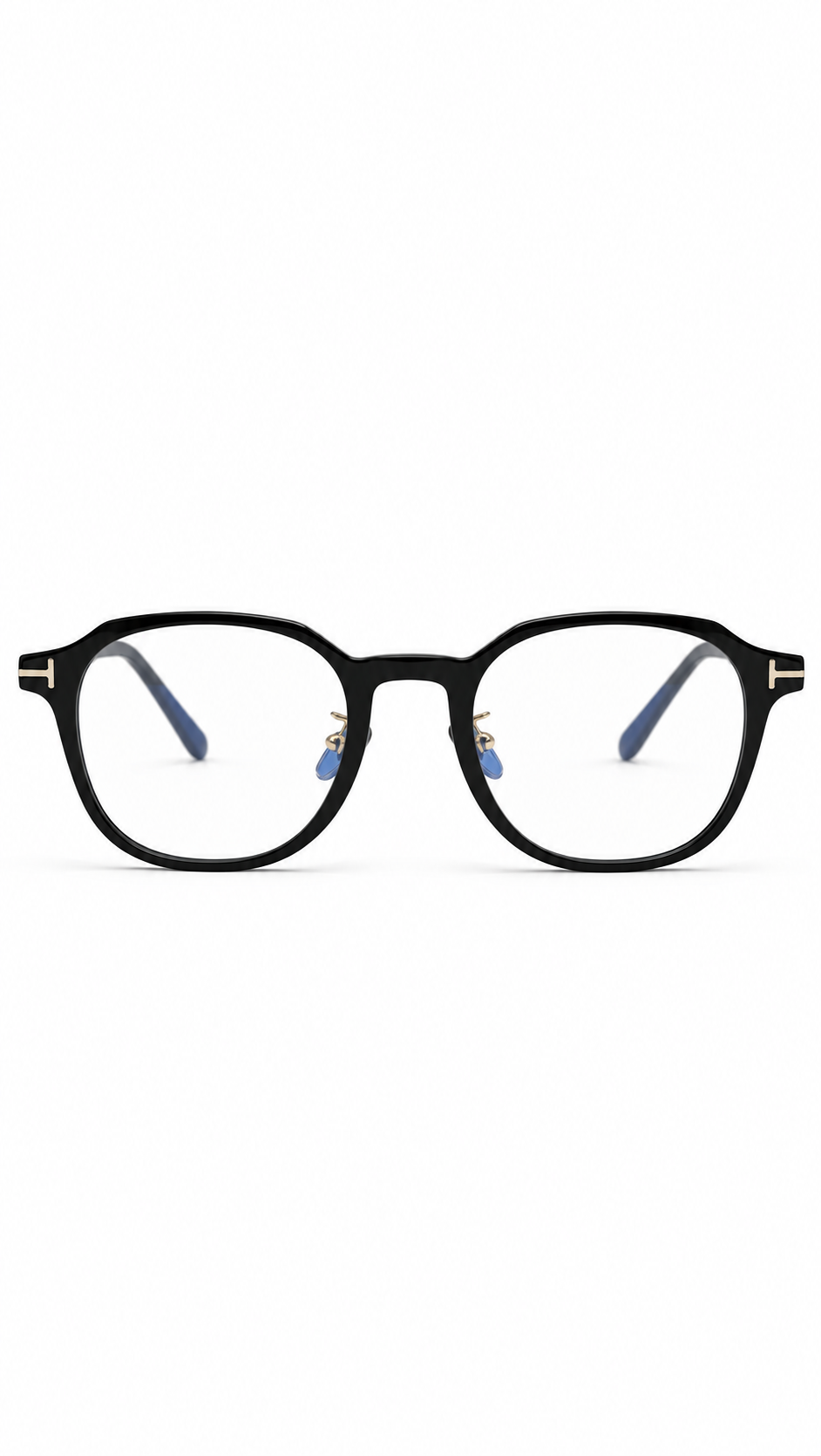 Tom Ford TF5927-D-B 001 Black & Gold Combination Eyeglasses 51mm