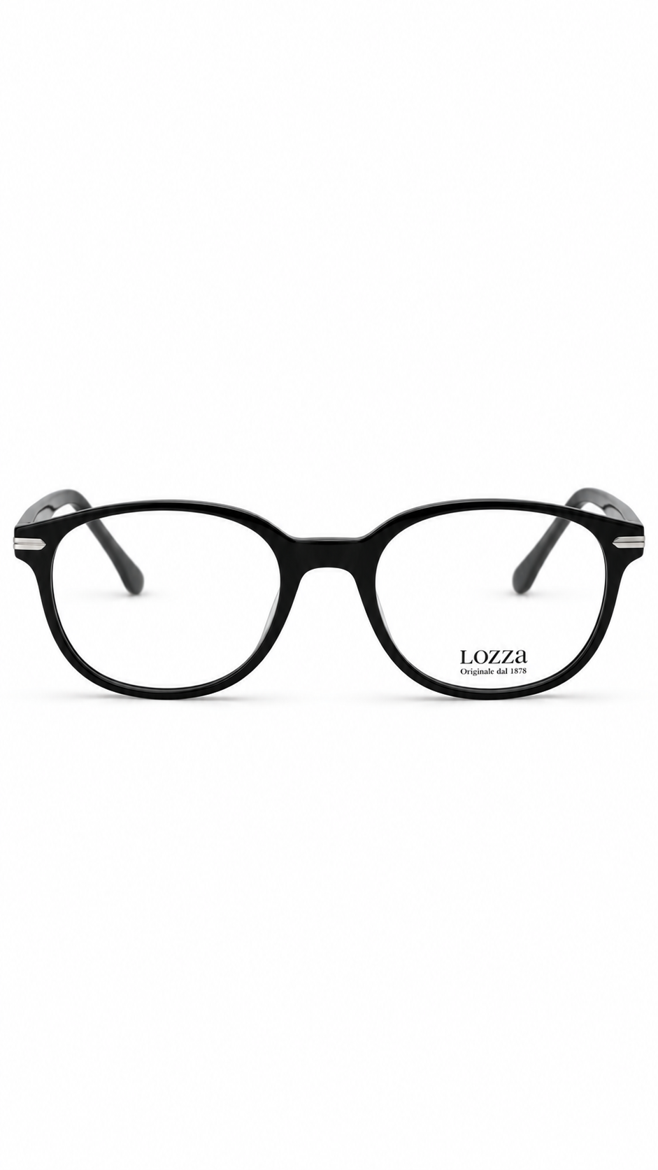Lozza VL4057 700Y Black Italian Acetate Optical Eyeglasses